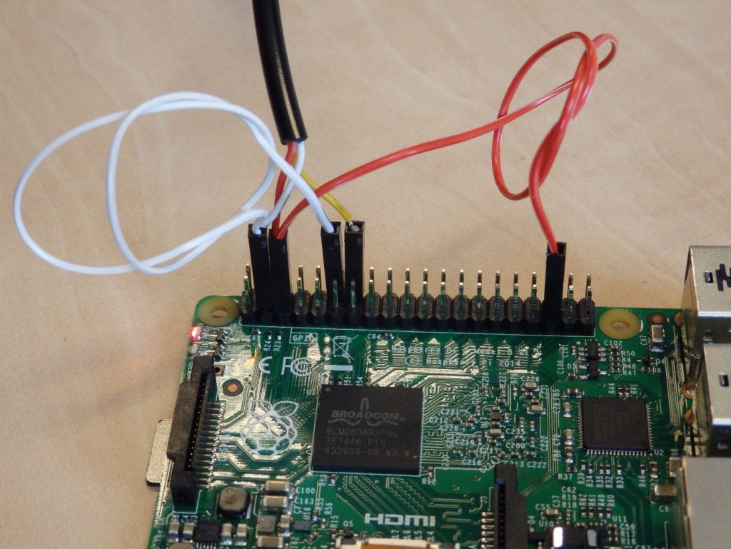 Cables on the RaspberryPi Side