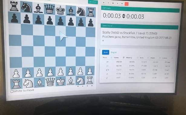 picochess on a 4k TV